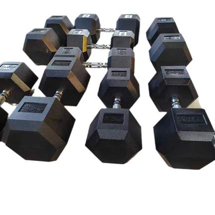 Hex Dumbbell 27.5 kg - Rubber coated 1 pc. 