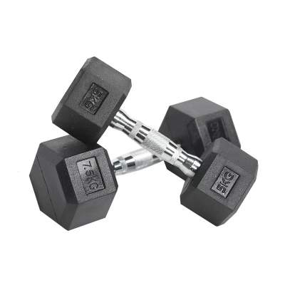Hex Dumbbell 47.5 kg - Rubber coated 1 pc. 