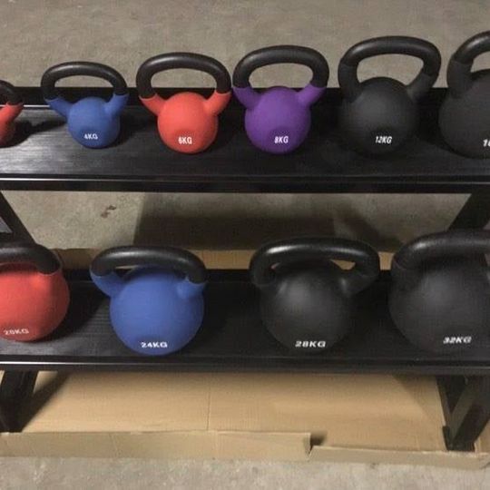 Kettlebells with vinyl 2-32 kg and stand. PACKAGE OFFER