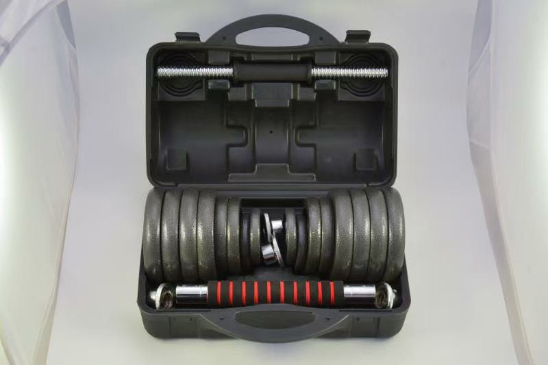 Dumbbells with discs in case - 30 kg and 50 kg versions