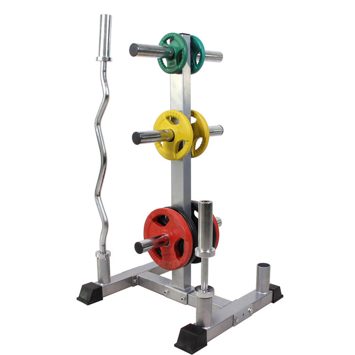 Weight plate stand and bar holder in one. – Ø50 mm Hole and shaft.