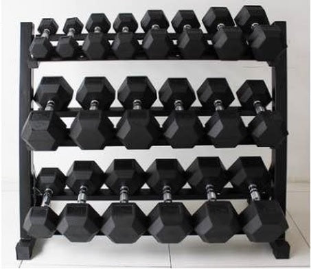 Hex Dumbbell 2.5 kg - Rubber coated 1 pc. 